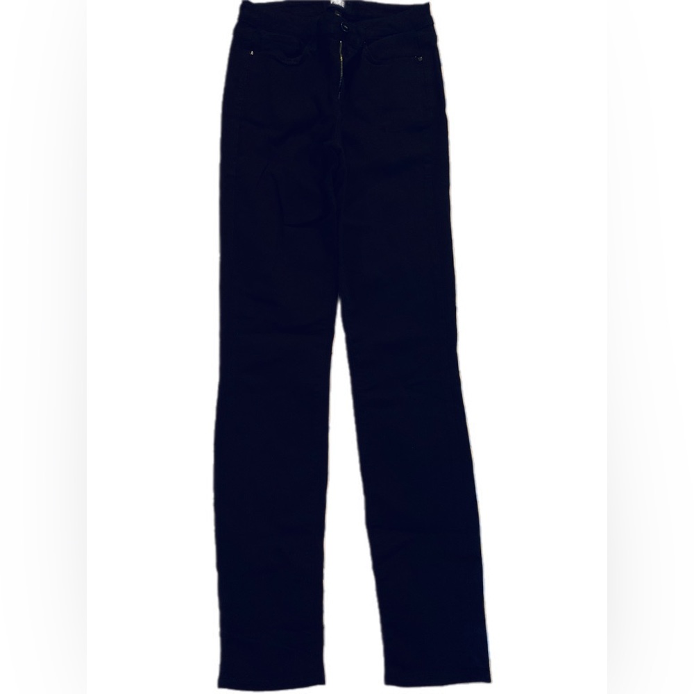 Paige Denim Skyline Skinny Jeans Size 27 Solid Black Inc
